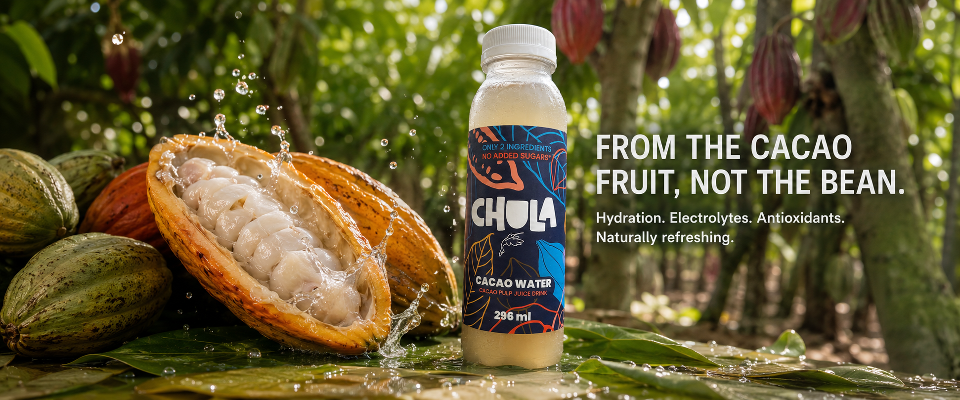 CHULA Cacao Water | Upcycled Hydration, Zero Added Sugar – C.H.U.L.A.
